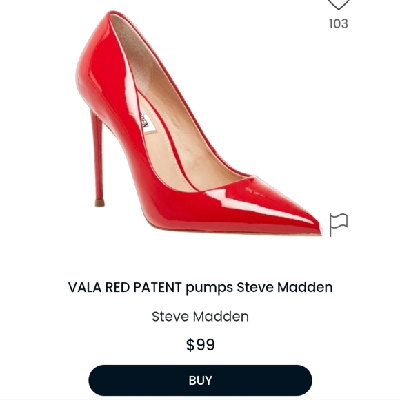 New Steve Madden Patent Red Pumps
